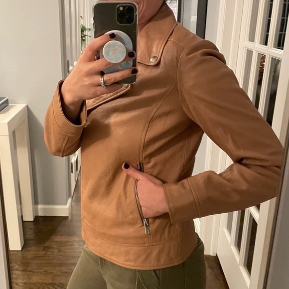 Storm & Marie Denmark Caramel Leather Jacket - Picture 5 of 15